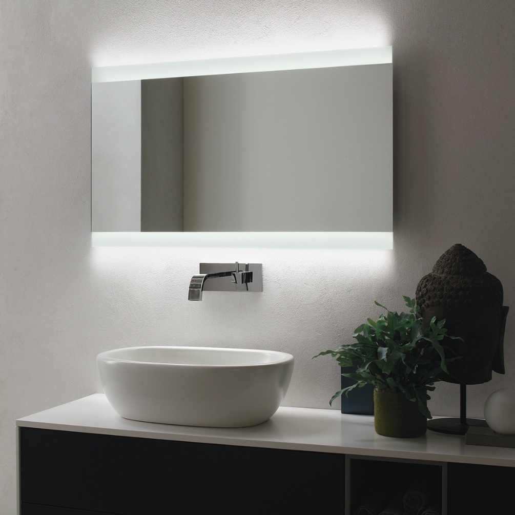 Product Lifestyle image of Origins Living Skyline 1000mm x 600mm Backlit LED Mirror BR.60100.008.S